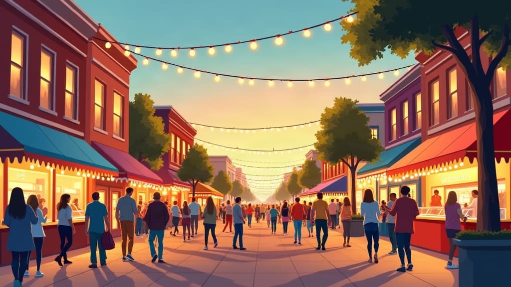 Editorial illustration: Family Weekend Guide: Fun Events in Harrisonburg, VA (Oct 9-11)