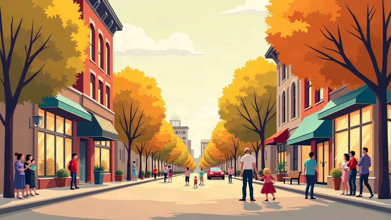 Editorial illustration: Harrisonburg, VA vs Washington, DC: Which is the Better Place to Live?