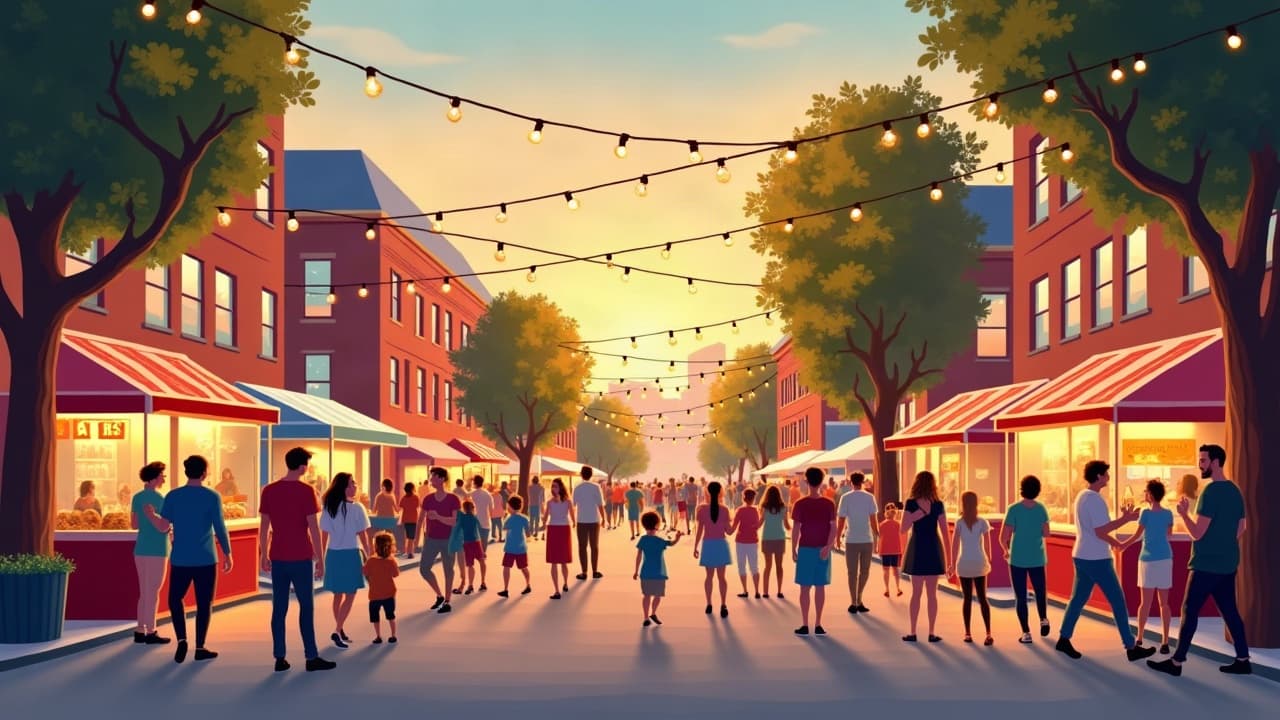 Editorial illustration: Family Weekend Guide: Fun in Harrisonburg, October 23-25