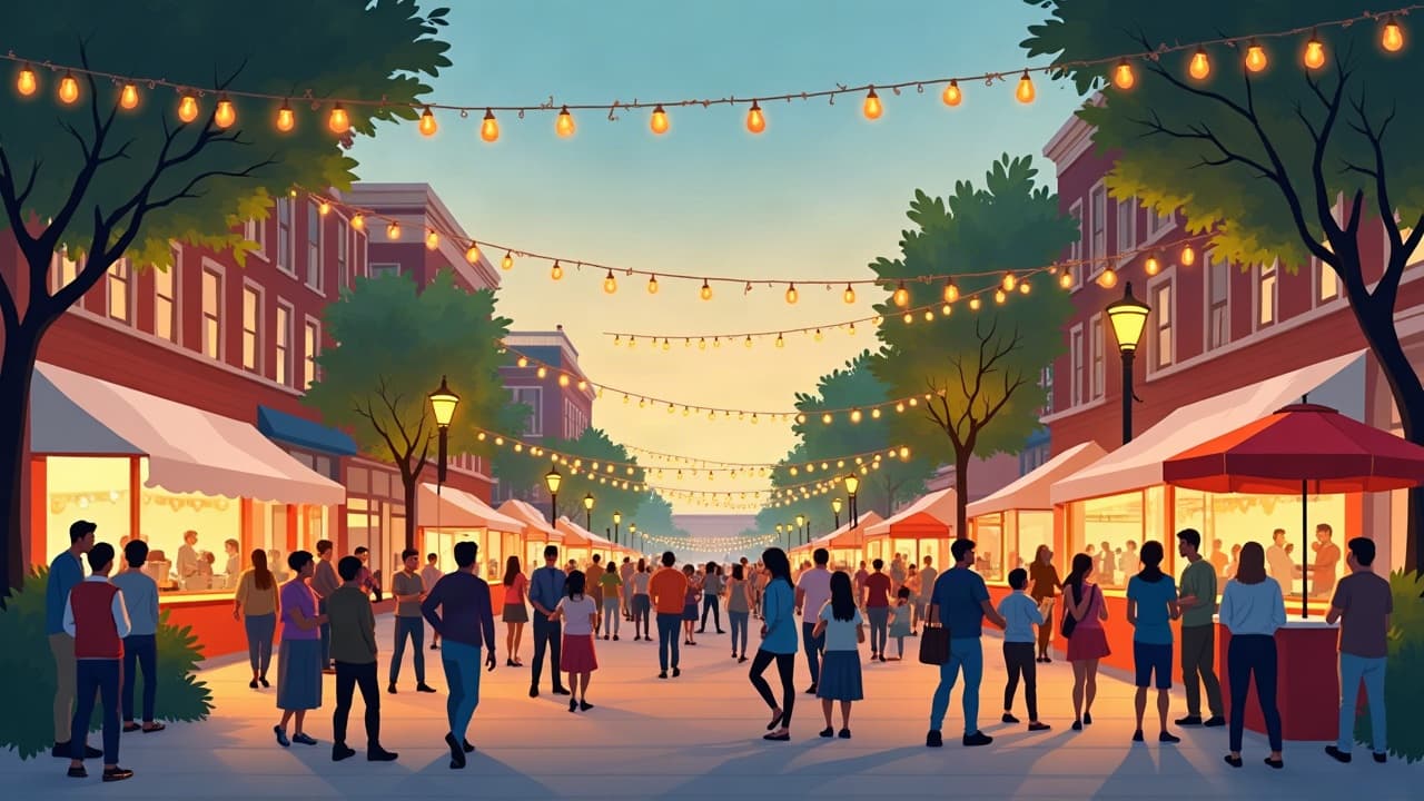 Editorial illustration: EMU schedules Royal Makers Market at University Commons